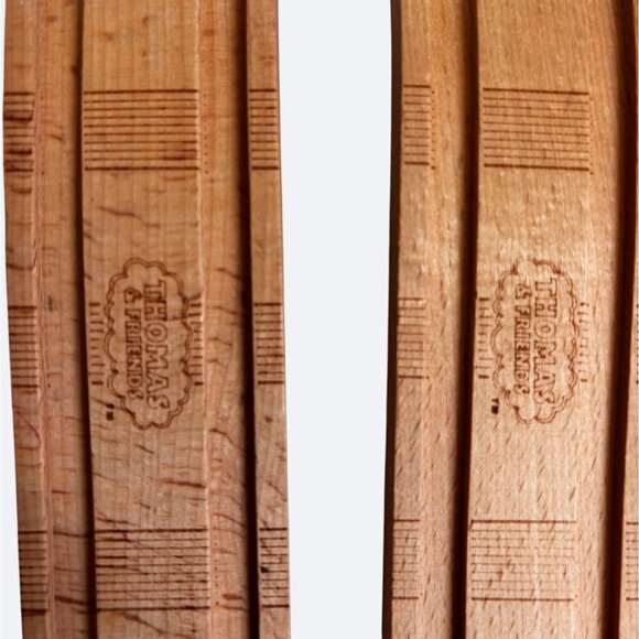 Thomas & Friends Wooden Train Track Lot 12 Straight Curved Wave Wood Branded - Picture 3 of 5